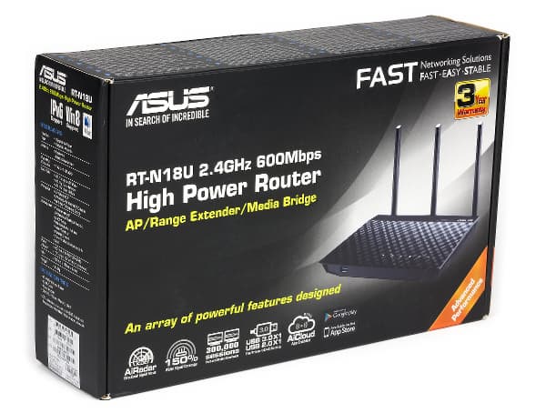 Упаковка Asus RT-N18U Упаковка Asus RT-N18U