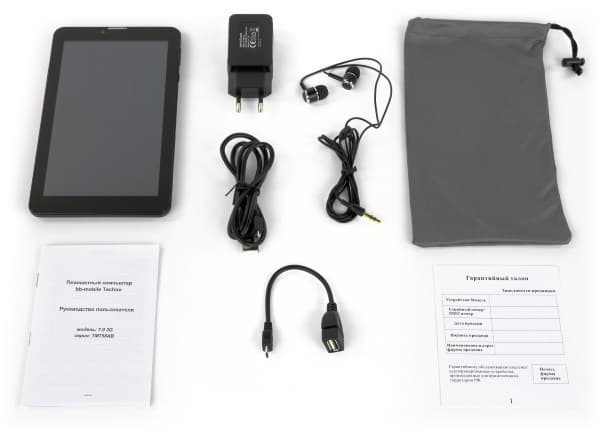 Комплектация планшета bb-mobile Techno 7.0 3G (TM758AB)