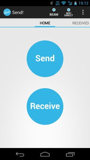 Обмен данными в Send! File Transfer