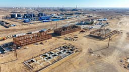 Строительство газоперерабатывающего завода в Жанаозене идет полным ходом