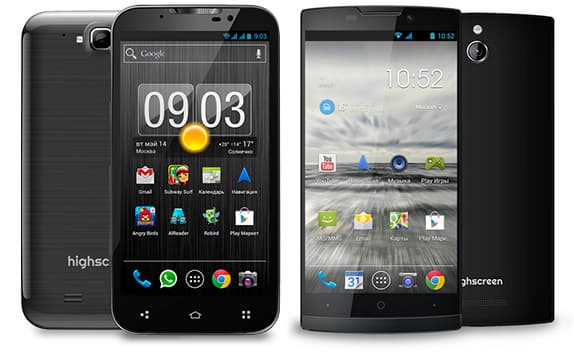 Highscreen smartphones