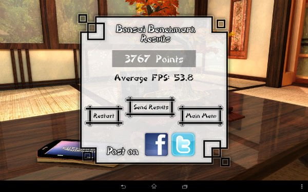 Скриншот Epic Citadel, снятый на Toshiba Excite Write