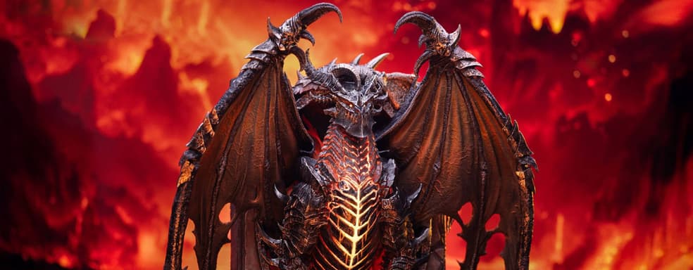 Воплощение Катаклизма: HEX Collectibles открыла предзаказ на статую Смертокрыла из Hearthstone