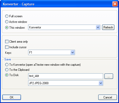 Создание снимков рабочего стола с помощью Konvertor