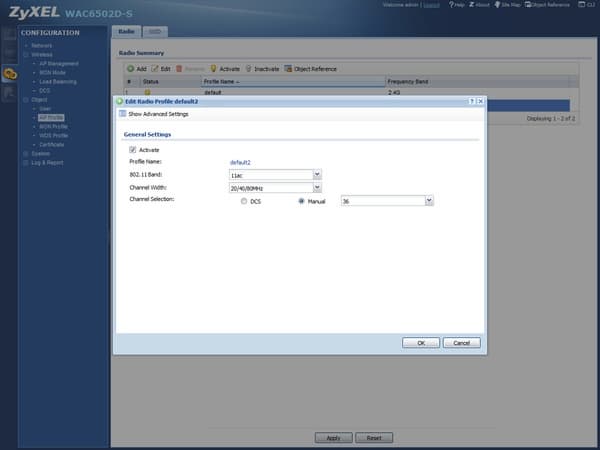 Настройка Zyxel WAC6502D-S