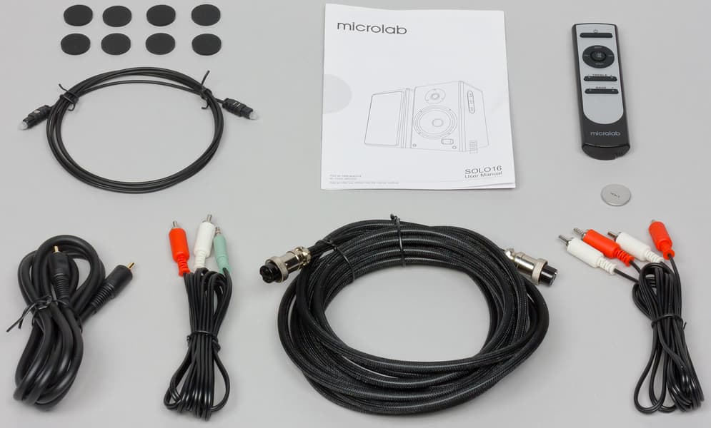 Комплект поставки акустики Microlab Solo 11 и Solo 16