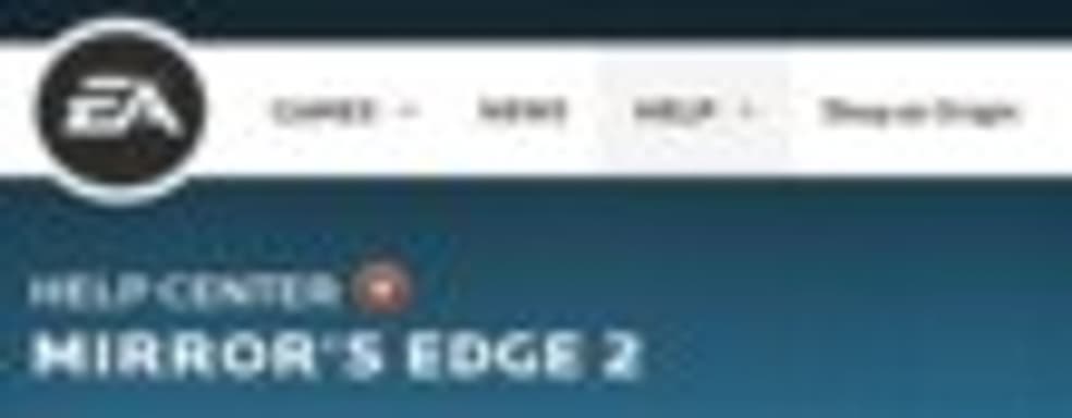 Страничка Mirror's Edge 2 на сайте ЕА