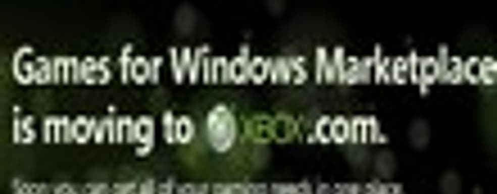 Games for Windows Marketplace станет частью Xbox.com