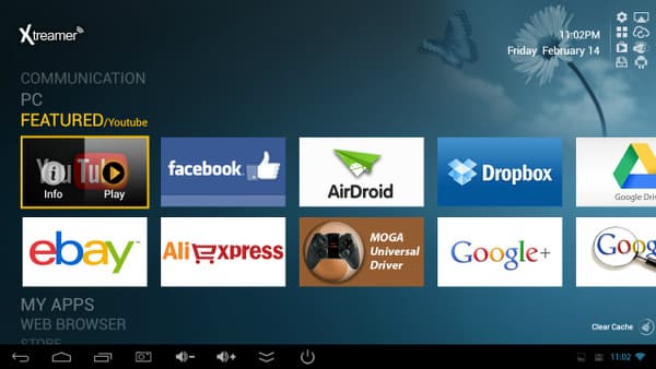 Интерфейс Xtreamer Multi-Console Интерфейс Xtreamer Multi-Console
