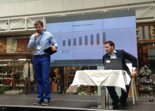 Алексей Адикаев на презентации планшета iKids