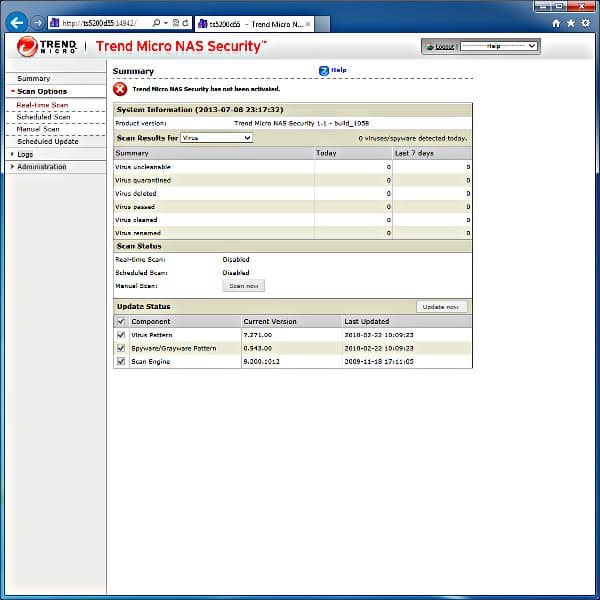 Антивирус в Buffalo TeraStation 5200 Антивирус в Buffalo TeraStation 5200