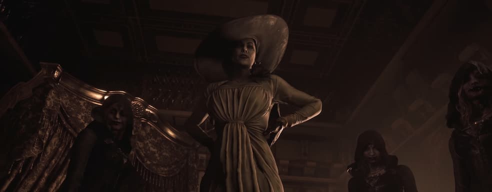 Сексуальная вампирша делает больно главному герою Resident Evil Village. Утекший геймплей