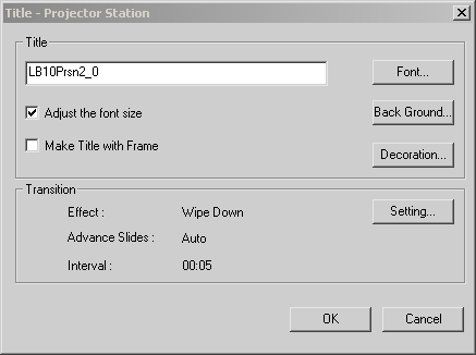 PROJECTOR STATION for Presentation