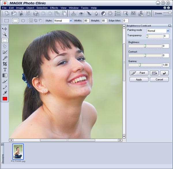Графический редактор Photo Clinic, входящий в состав PhotoStory on CD & DVD