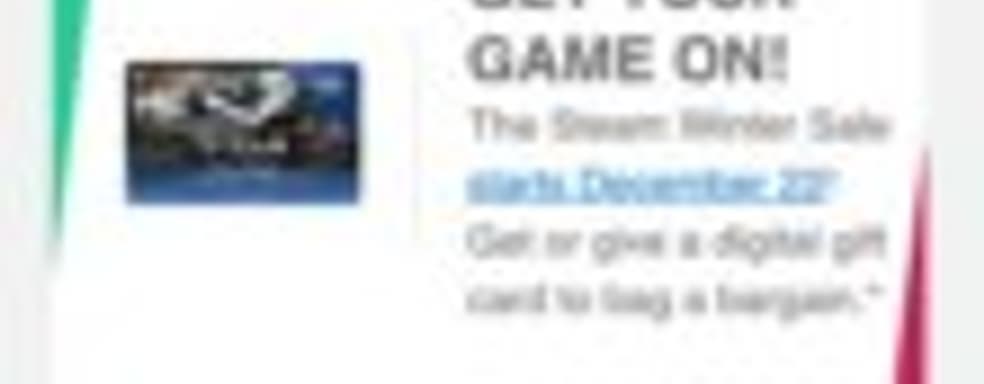 Зимняя распродажа в Steam стартует 22 декабря