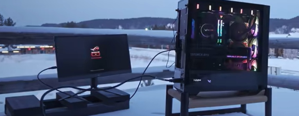 Блогерша протестировала ПК с i9-13900K и RTX 4090 на морозе при минус 53 по Цельсию