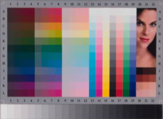 Файл CRW4029, мишень, обработанная Adobe RAW, ISO 50, лампы накаливания
