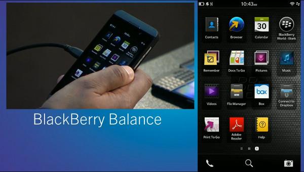 BlackBerry Balance BlackBerry Balance