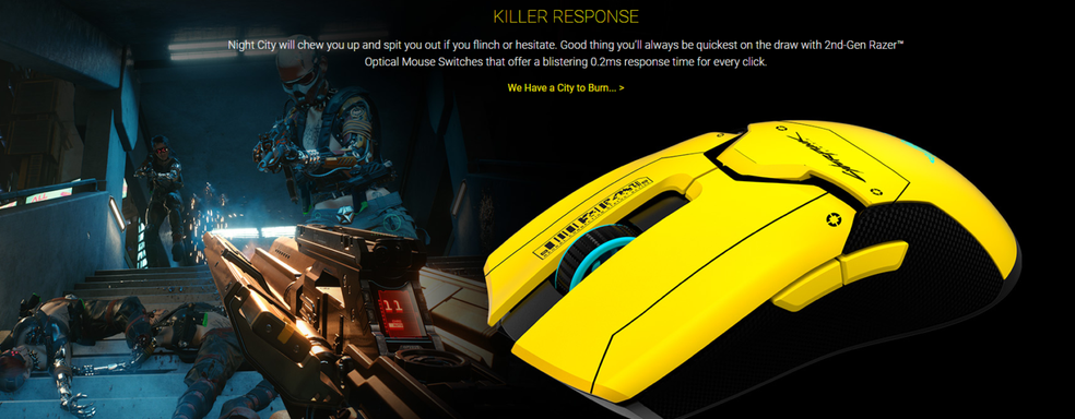 Razer и Cyberpunk 2077 представляют мышь для геймеров. Специальный «грызун» к релизу