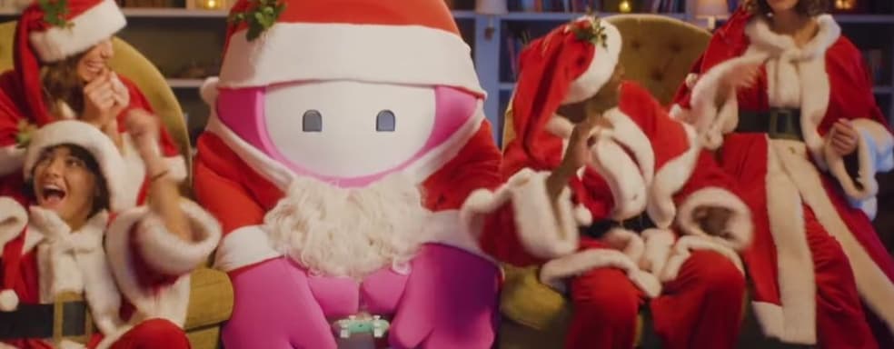 Зимние аттракционы Fall Guys. Смотрим рождественскую рекламу к старту третьего сезона