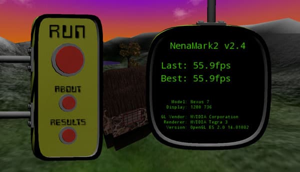 Результаты тестирования Google Nexus 7 в NenaMark 2