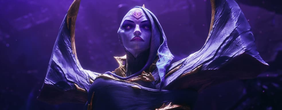В кинематографическом трейлере представлен новый чемпион League of Legends. Это Императрица Бездны Бел’Вет