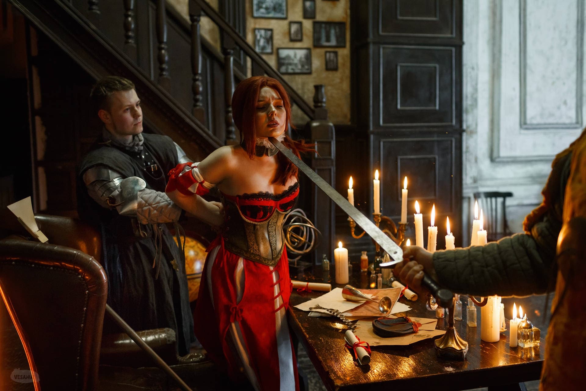  Photographer: VESANIA. Cosplayer: Kavaynaya Kote's | Ulyana Ageeva-Goncharova. As guards: Ilya Afeliy and TK GriffonArt 