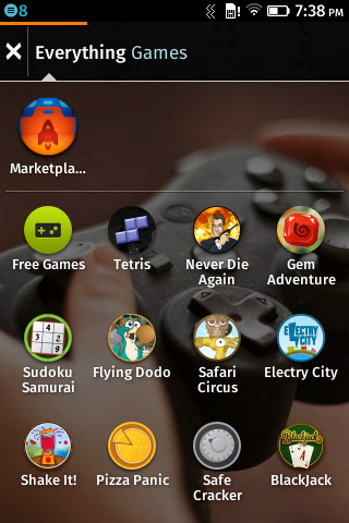 Скриншот BlackBerry 10