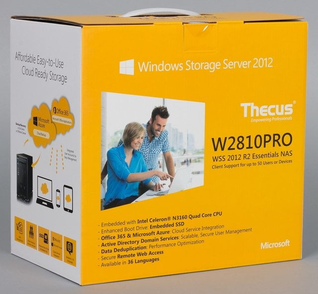 Упаковка сетевого накопителя Thecus W2810Pro