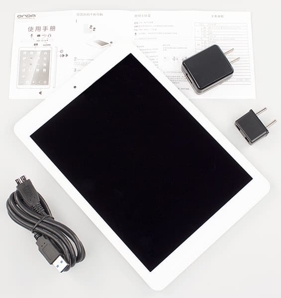 Комплектация планшета Onda V989