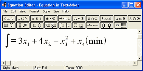 Редактор формул