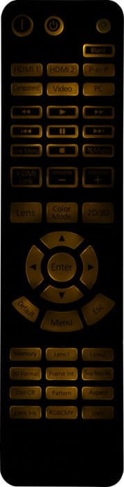 Проектор Epson EH-LS10000, подсветка пульта ДУ