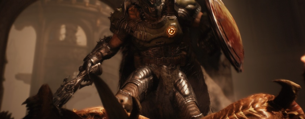 NVIDIA показала 20-килограммовый ПК с RTX 5080 и корпусом в виде «Черепокрушителя» из DOOM The Dark Ages с подвижными элементами