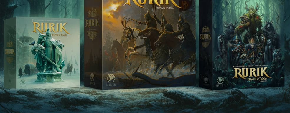 Fantasia Games анонсировала второе издание настольной игры «Рюрик» и дополнение «Мифы и басни»