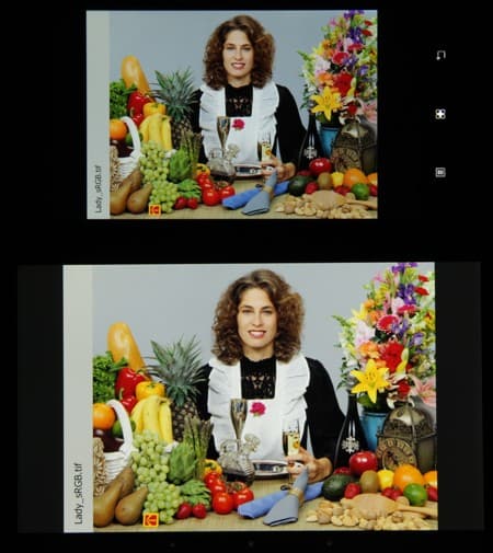 Обзор смартфона Lenovo K910. Тестирование дисплея