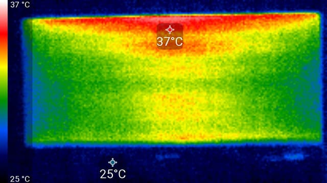 ЖК-монитор Acer XR382CQK. Нагрев спереди