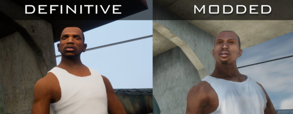 В GTA San Andreas улучшили графику с помощью мода и сравнили с официальным ремастером от Rockstar