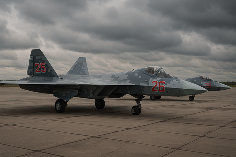 Су-57 «25 красный» и «26 красный»