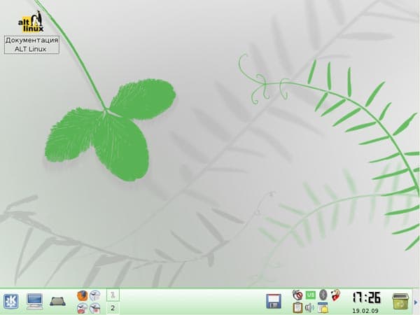 Рабочий стол ALT Linux 4.1 Desktop