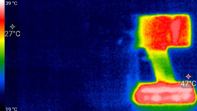 Пылесос Dyson V8 Absolute, термоснимок