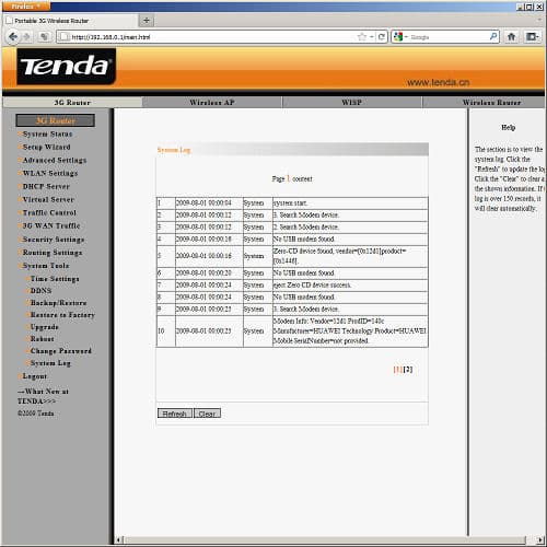 настройка Tenda 3G300M адаптер Tenda W322U