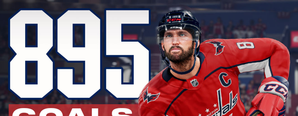 Hockey player Alexander Ovechkin set a record by scoring 895 goals, while his NHL game version scored 241,728 times more