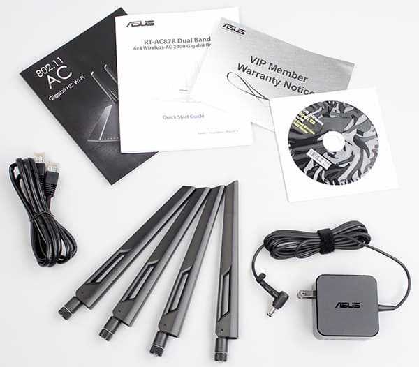 Комплект поставки Asus RT-AC87U Комплект поставки Asus RT-AC87U