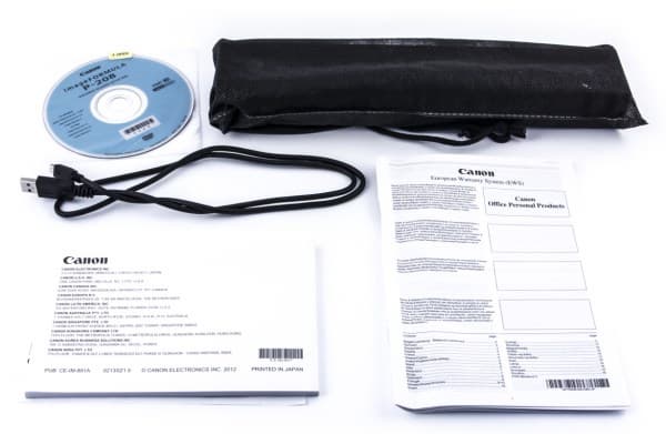 Комплектация сканера Canon ImageFormula P-205