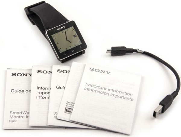 Комплектация умных часов Sony SmartWatch 2 Комплектация умных часов Sony SmartWatch 2