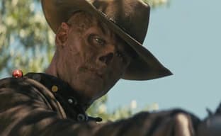 Walton Goggins shared a photo from the set of the second season of Fallout