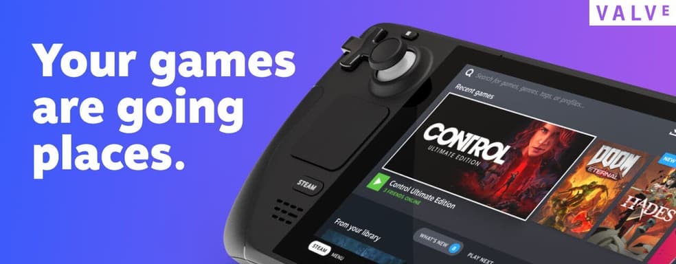 Первая официальная реклама Steam Deck от Valve. Есть русские субтитры