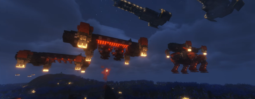 Minecraft recreates the Automaton attack on Malevelon Creek from Helldivers 2