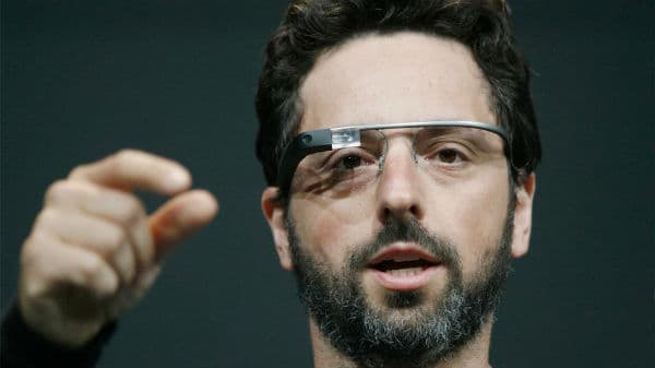 Сооснователь Google Сергей Брин в Google Glass