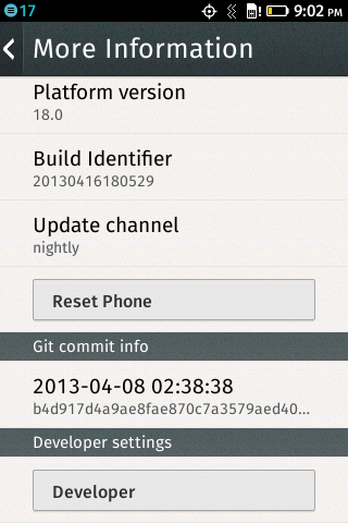 Скриншот Скриншот Firefox OS